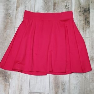 Hot pink torrid 00 skater skirt elastic waist